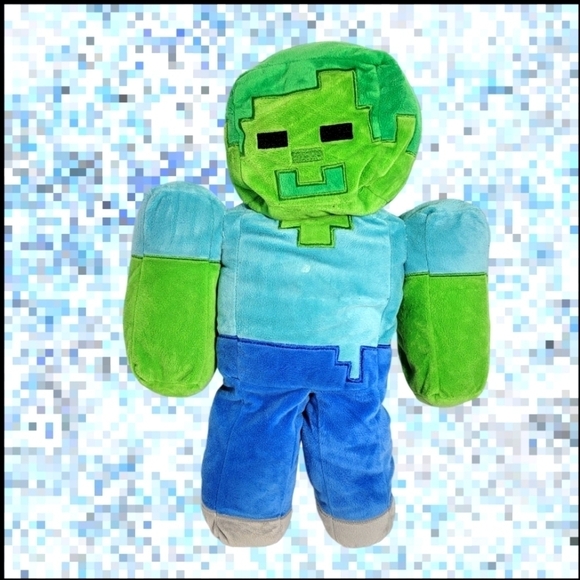 FRANCO Minecraft Zombie Plush Halloween 19" Mojang Jinx 2020 Pillow toy - Picture 1 of 5